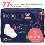 incognito® by Prevail Feminine Pad Ultra Thin with Wings Super Absorbency (1184035_CS) 64/CS