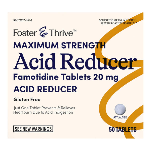 Foster & Thrive™ Antacid 20 mg Strength Tablet 50 per Bottle (1238987_BT) 1/BT