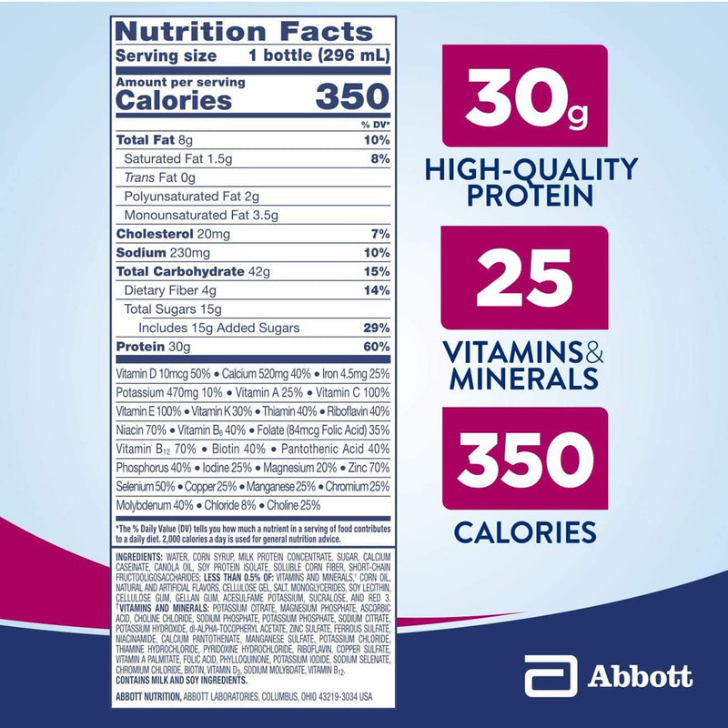 Ensure® Complete Oral Supplement Strawberry Flavor Liquid 10 oz. Bottle (1195720_CS) 16/CS