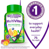 Vitafusion® MultiVites® Multivitamin Supplement Vitamin A / Ascorbic Acid / Vitamin D 2,500 IU - 800 IU - 20 mg Strength Gummy 150 per Bottle Assorted Fruit Flavor (830734_BT) 1/BT