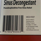 Medi-First® Sinus Relief 10 mg Strength Tablet 100 per Box (788102_BX) 100/BX