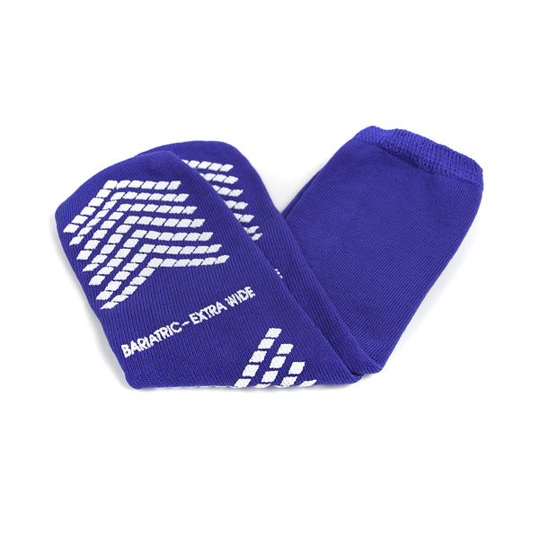 McKesson Slipper Socks Unisex Adult Bariatric / X-Wide Single Tread Single Patient Use Royal Blue (1038462_PR) 1/PR