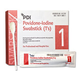 PDI® Impregnated Swabstick 10% Strength Povidone-Iodine Individual Packet NonSterile (188681_BX) 50/BX