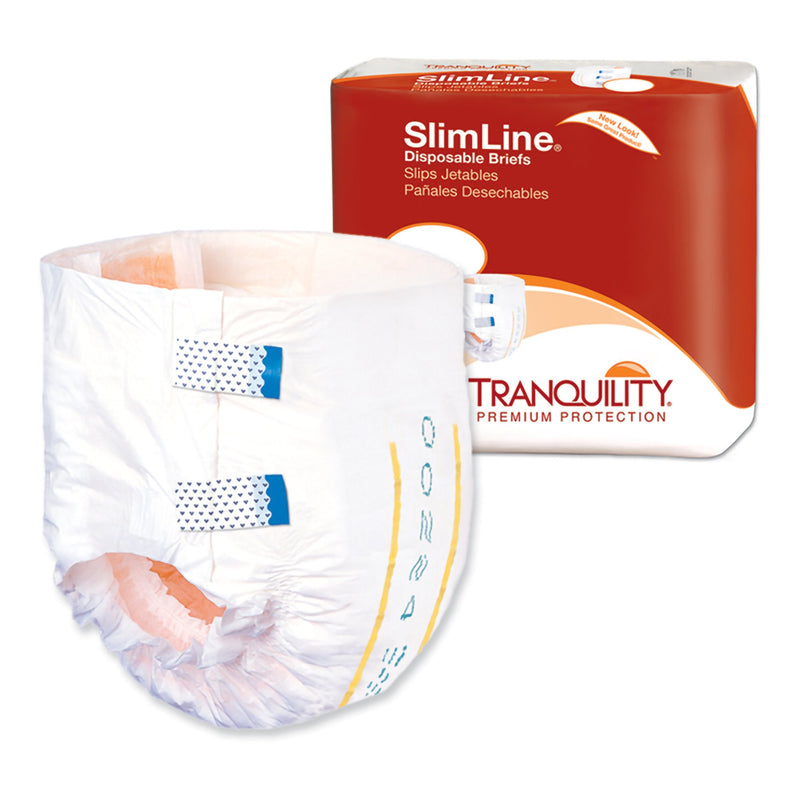 Tranquility® Slimline® Unisex Adult Incontinence Brief Large Disposable Heavy Absorbency (1030222_CS) 96/CS