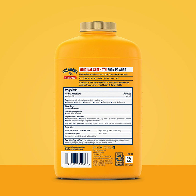 Gold Bond® Body Powder 10 oz. Menthol Scent Shaker Bottle Menthol (1187158_EA) 1/EA