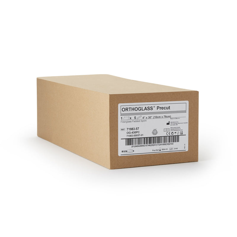 ORTHO-GLASS® Padded Precut Splint 4 X 30 Inch Fiberglass White (364100_EA) 1/EA