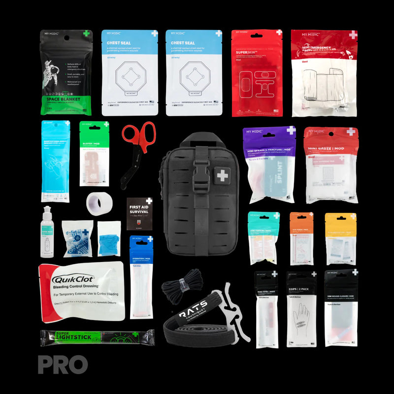My Medic™ MYFAK Mini Pro First Aid Kit Black Soft Bag (1234448_EA) 1/EA