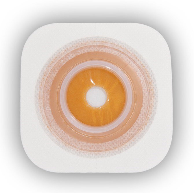 Little Ones® Sur-Fit Natura® Pediatric Ostomy Barrier Trim to Fit, Standard Wear Stomahesive® Adhesive 1-3/4 Inch Flange Sur-Fit® Natura® System Hydrocolloid 1 to 1-1/4 Inch Opening 4 X 4 Inch (365808_BX) 5/BX