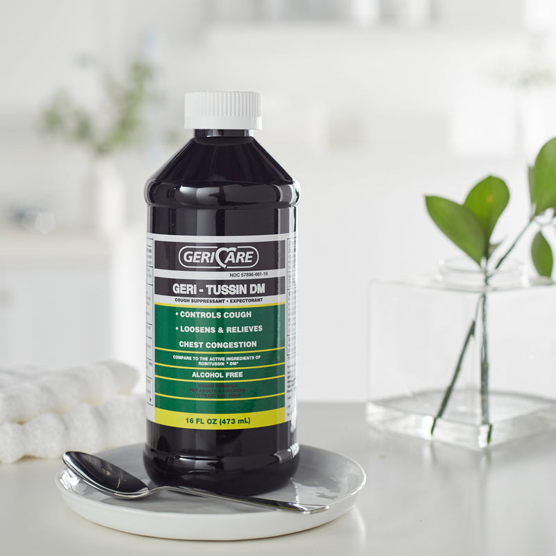 Geri-Care® Cold and Cough Relief 100 mg - 10 mg / 5 mL Strength Syrup 16 oz. (633798_CS) 12/CS