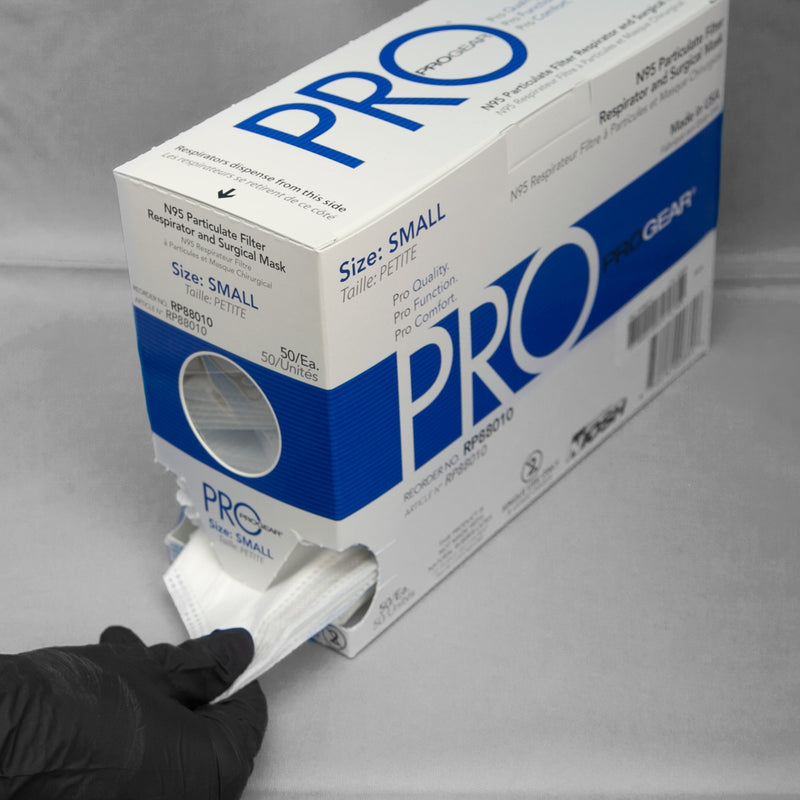 ProGear® Particulate Respirator / Surgical Mask Medical N95 ASTM Level 3 Elastic Strap Regular (1181774_BX) 50/BX