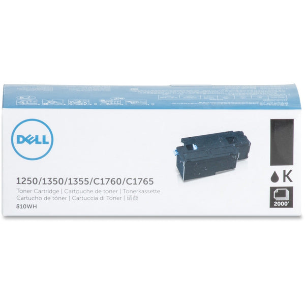 Dell 2000PG Original Toner Cartridge f/ 1250C/1350CNW/1355CN, Black (DLL810WH) Each