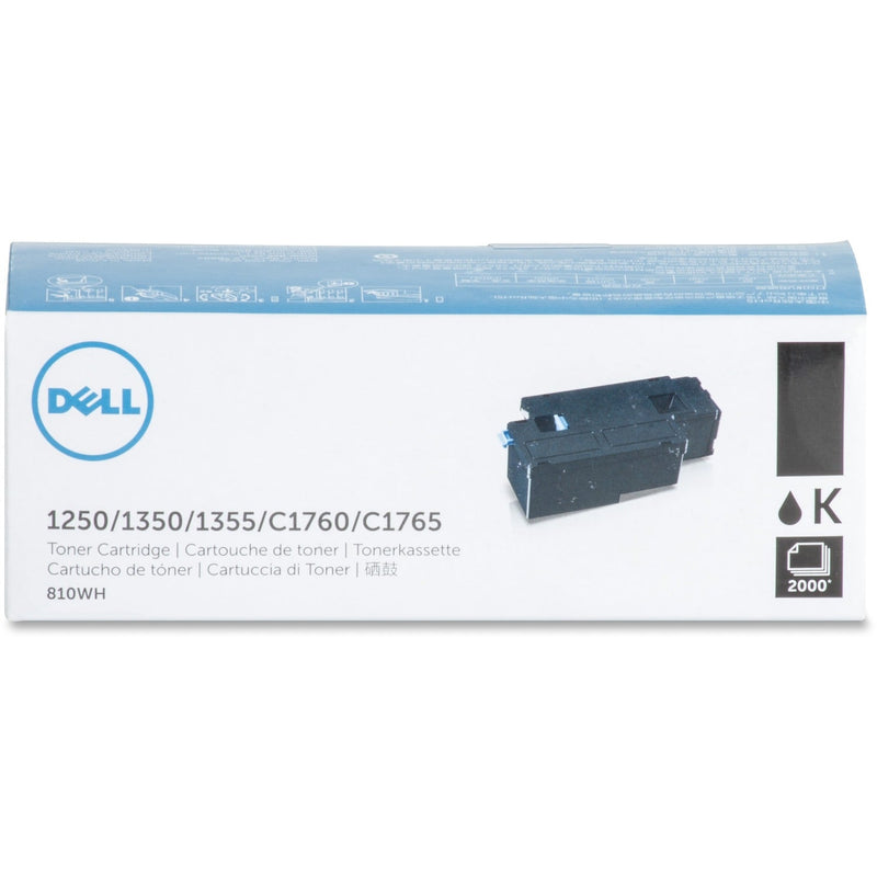 Dell 2000PG Original Toner Cartridge f/ 1250C/1350CNW/1355CN, Black (DLL810WH) Each