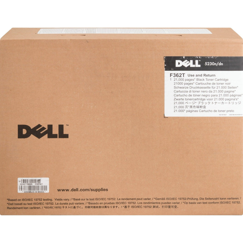 Dell Toner Cartridge for 5230, 21000 Page Yield, Black (DLLF362T) Each