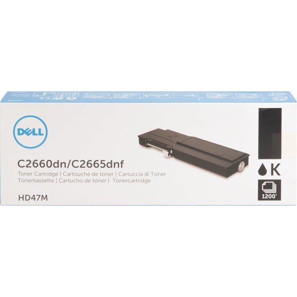 Dell Toner Cartridge for C2660, 1200 Page Standard Yield, Black (DLLHD47M) Each