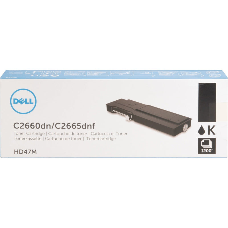 Dell Toner Cartridge for C2660, 1200 Page Standard Yield, Black (DLLHD47M) Each