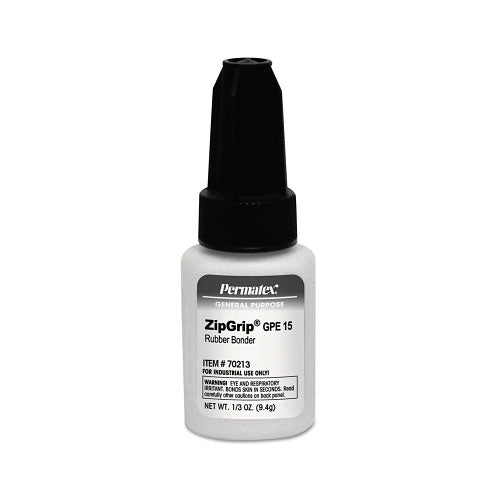 Devcon ZipGrip® Adhesive, GPE 15, 1/3 oz Bottle, Clear (230-70213) Each