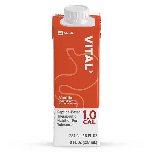 Vital® 1.0 Cal Oral Supplement Vanilla Flavor Liquid 8 oz. Reclosable Carton (1048223_EA) 1/EA