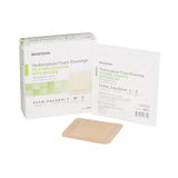 McKesson Foam Dressing 4 X 4 Inch With Border Film Backing Silicone Gel Adhesive Square Sterile (886432_CS) 200/CS
