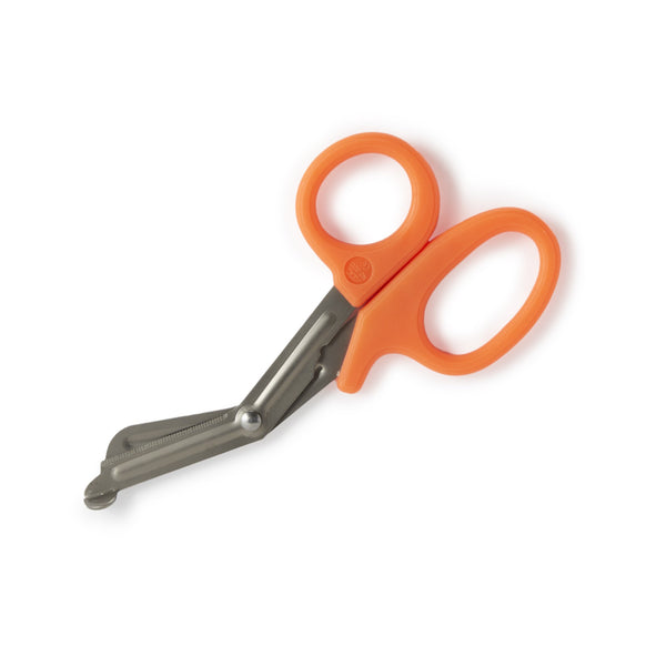 McKesson Medicut™ Trauma Shears Orange 7-1/4 Inch Length Medical Grade Stainless Steel NonSterile Finger Ring Handle Blunt Tip / Blunt Tip (1089414_EA) 1/EA