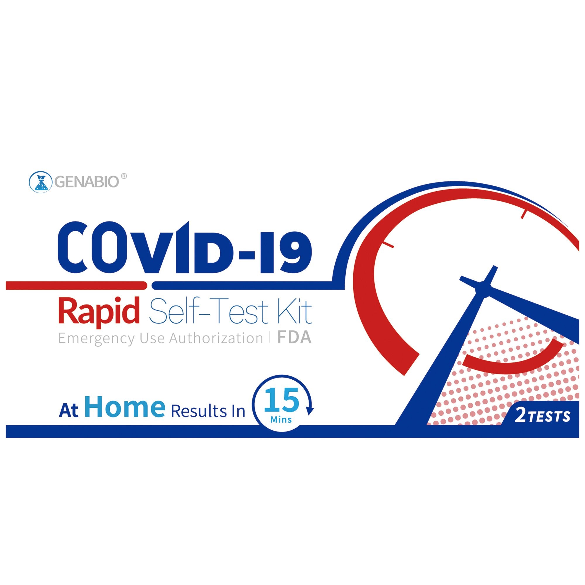 Genabio® Respiratory Test Kit COVID-19 Rapid Self-Test 2 Tests per Kit ...