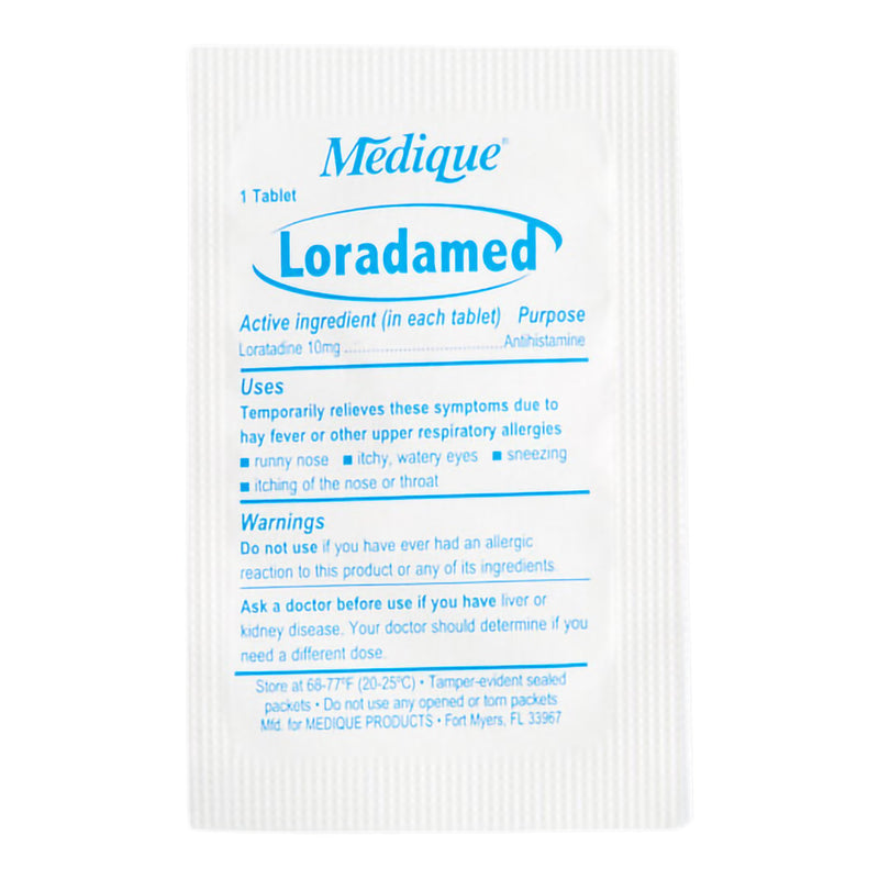 Loradamed Allergy Relief 10 mg Strength Tablet 1 per Box (524409_BX) 50/BX