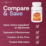 Geri-Care® Vitamin Supplement Vitamin D3 1,000 IU Strength Tablet 100 per Bottle (866980_BT) 1/BT