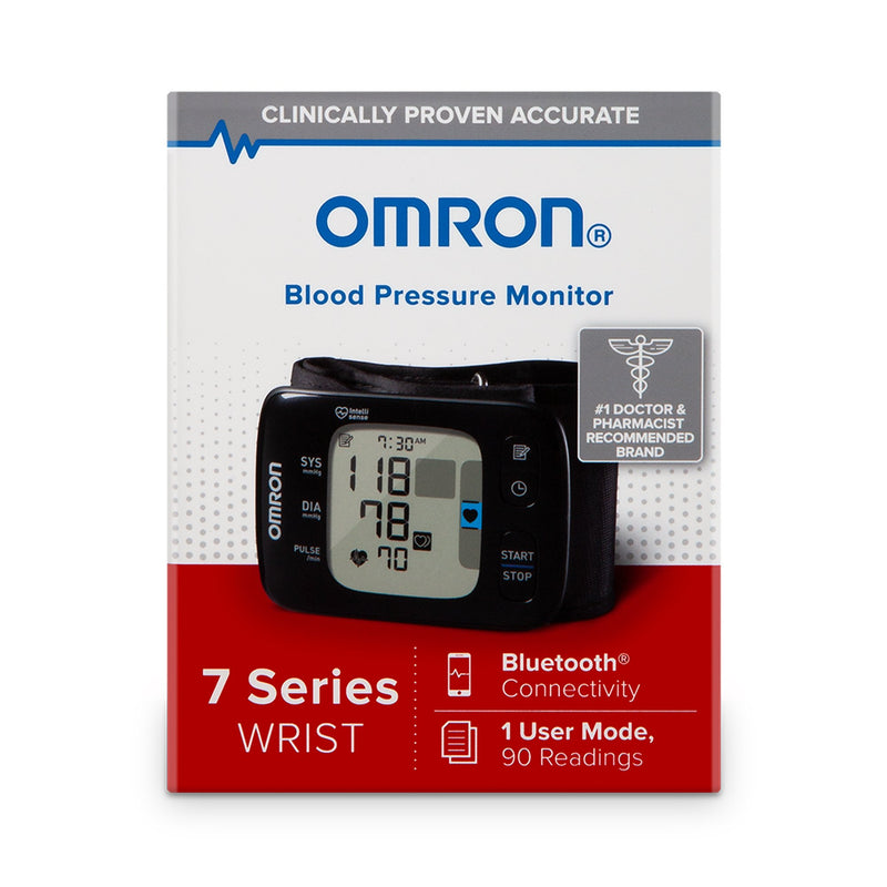 Omron®7 Series™ Home Automatic Digital Blood Pressure Monitor One Size Fits Most Cuff Cloth Fabric Cuff 12 - 20 cm Wrist (1150236_EA) 1/EA