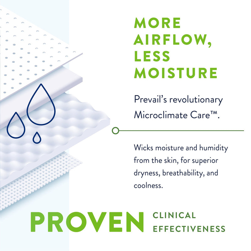Prevail® Bariatric Unisex Adult Incontinence Brief Bariatric Size C Disposable Heavy Absorbency (1194077_BG) 1/BG