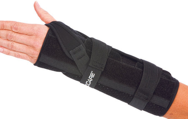 ProCare® Quick-Fit® Wrist / Forearm Brace Aluminum / Foam / Nylon Right Hand Black One Size Fits Most (581940_EA) 1/EA