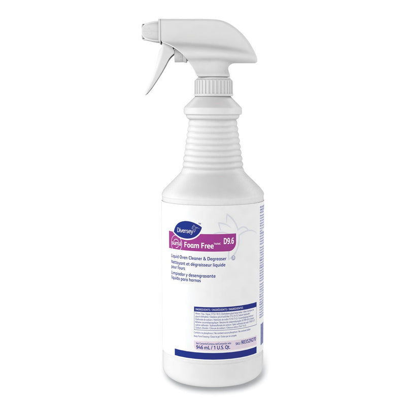 Suma Foam Free D9.6 Liquid Oven Cleaner and Degreaser, 32 oz Bottle, 12/Carton (DVO903529270) Case of 12