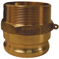 Dixon Valve Global Type F Adapters, 1 1/2 in, Male/Male, Brass (238-G150-F-BR) Each