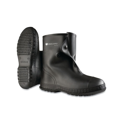 Dunlop® Protective Footwear Overshoes, X-Large, 10 in, PVC, Black (868-8602000XL) 1 Pair