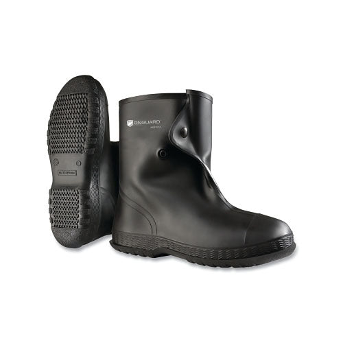 Dunlop® Protective Footwear Overshoes, Large, 17 in, PVC, Black (868-8603000LG) 1 Pair