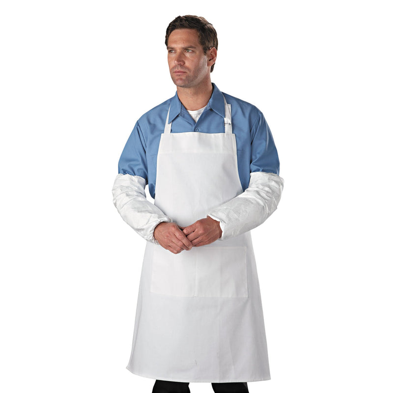 Dupont Tyvek® 400 Sleeves, 18 in Long, Serged Closure, White (251-TY500S) 100 Pairs
