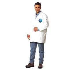 Dupont Tyvek® 400 Two Pocket Lab Coat, X-Large, White (251-TY212S-XL) Case of 30