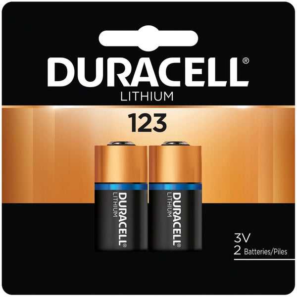 Duracell® Lithium Battery, 3V, 123, 2/PK (243-DL123AB2PK) 1 Pack of 2