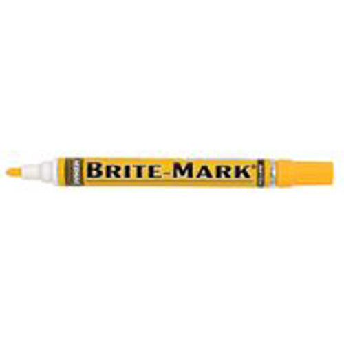 Dykem BRITE-MARK® Medium Paint Marker, Brown, Medium, Bullet, Acrylic (253-84010) 12 Each