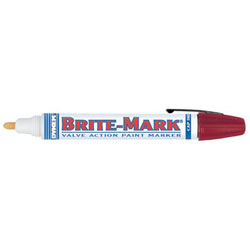 Dykem BRITE-MARK® 40 Threaded Cap/Barrel Permanent Paint Marker, Blue, Medium (253-40001) Each