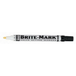 Dykem BRITE-MARK® Medium Paint Marker, White, Bullet (253-84003) Box of 12