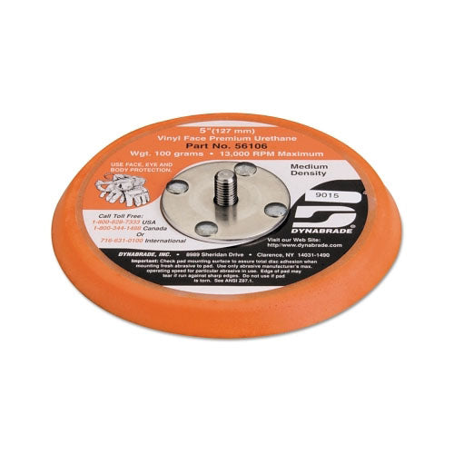 Dynabrade Products Non-Vacuum Disc Pad, 5 in x 5/16 in - 24, Black (415-56106) Each