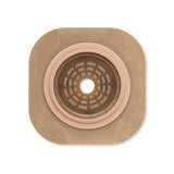 New Image™ Flat CeraPlus™ Ostomy Barrier Precut, Extended Wear Adhesive Tape Borders 2-1/4 Inch Flange Red Code 1-3/8 Inch Opening (1195896_BX) 5/BX