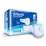 Attends® Stretch Unisex Adult Incontinence Brief Medium / Regular Disposable Heavy Absorbency (980213_BG) 24/BG