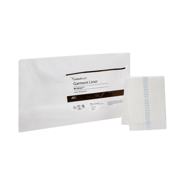 Wings™ Incontinence Liner 10 X 24 Inch Heavy Absorbency Polymer Core One Size Fits Most (459394_BG) 24/BG
