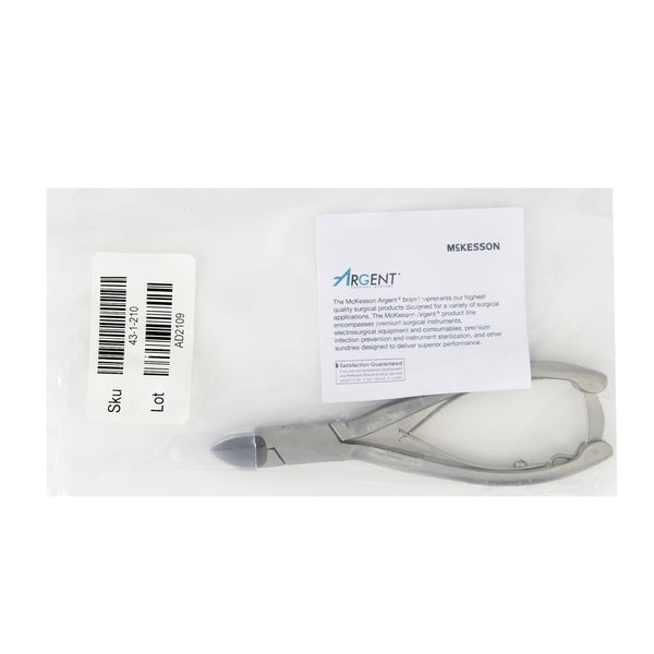 McKesson Argent™ Nail Nipper Concave Jaw 5-1/2 Inch Length Stainless Steel (970128_EA) 1/EA