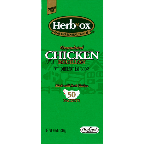 Herb-Ox® Instant Broth Chicken Flavor Liquid 7.5 oz. Individual Packet (1142002_BX) 50/BX