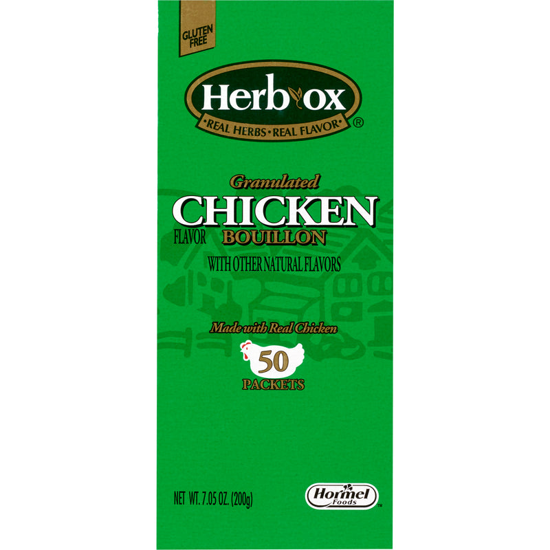 Herb-Ox® Instant Broth Chicken Flavor Liquid 7.5 oz. Individual Packet (1142002_BX) 50/BX