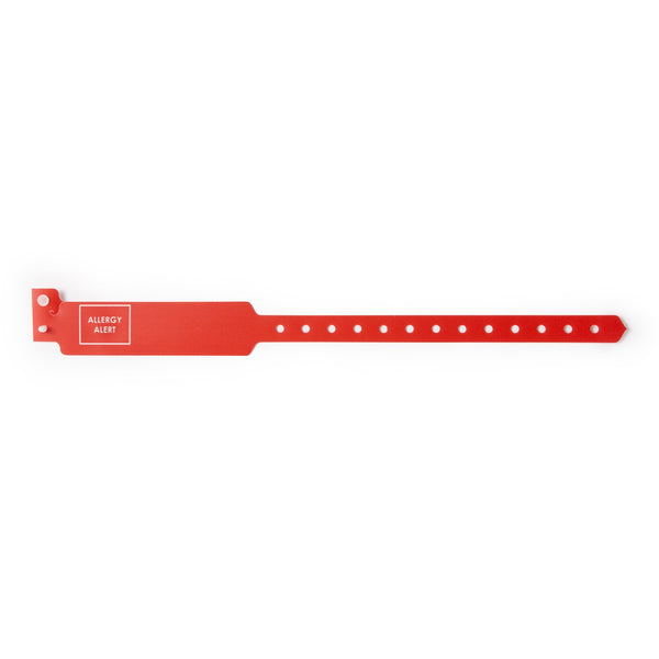 Sentry® SuperBand® Identification Wristband Alert Band Permanent Snap Allergy Alert (362549_BX) 250/BX