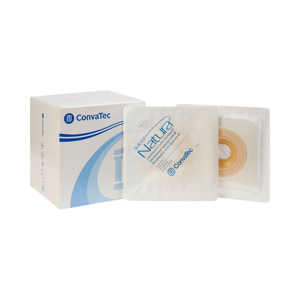Sur-Fit Natura® Ostomy Barrier Precut, Extended Wear Durahesive® Adhesive 45 mm Flange System Hydrocolloid 1 Inch Opening 4-1/2 X 4-1/2 Inch (465473_EA) 1/EA
