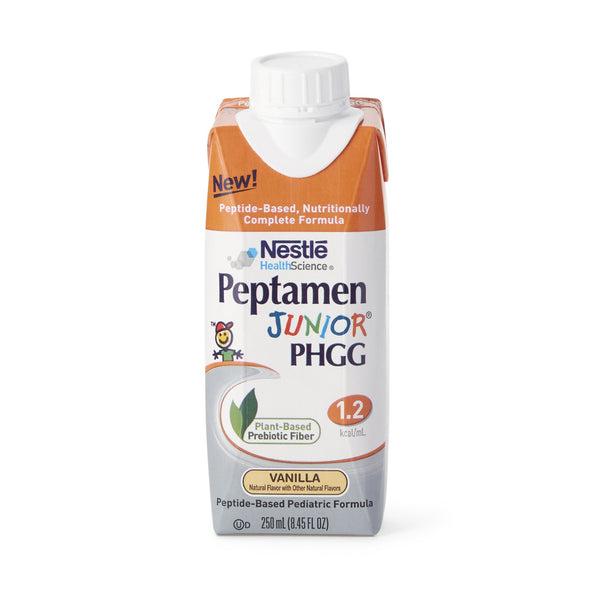 Peptamen Junior® PHGG Pediatric Oral Supplement Vanilla Flavor 8.45 oz. Carton Liquid PHGG Fiber Impaired GI Function (1196670_CS) 24/CS