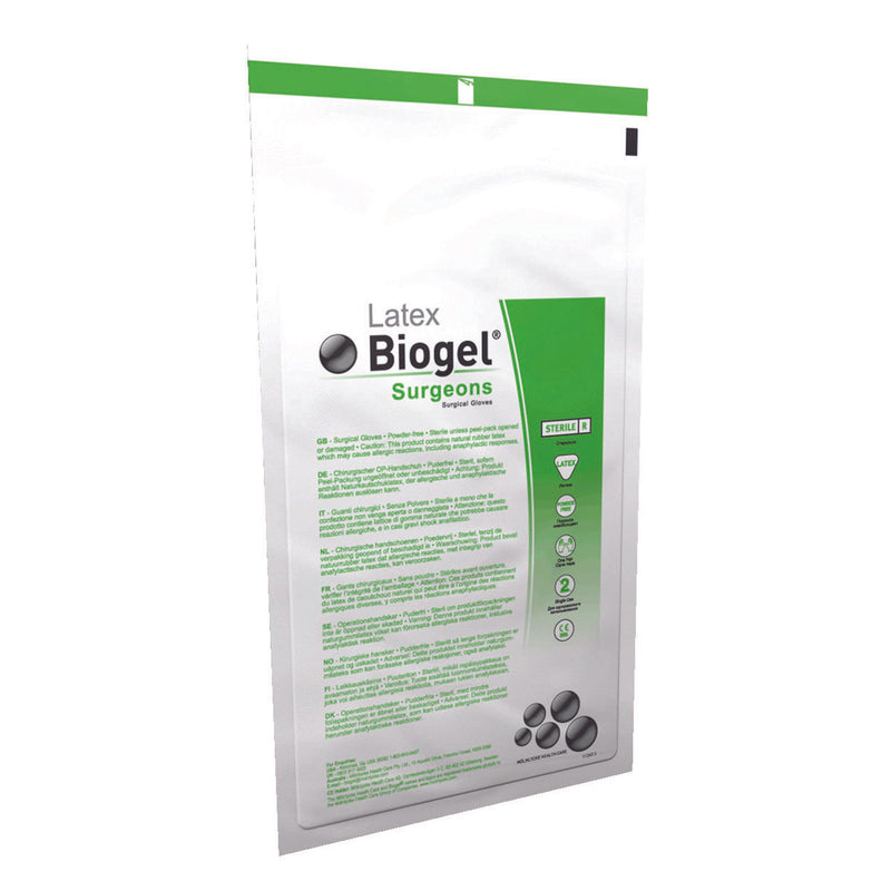 Biogel® Surgeons Surgical Glove Size 8 Sterile Latex Standard Cuff Length Micro-Textured Straw Not Chemo Approved (184863_BX) 50/BX